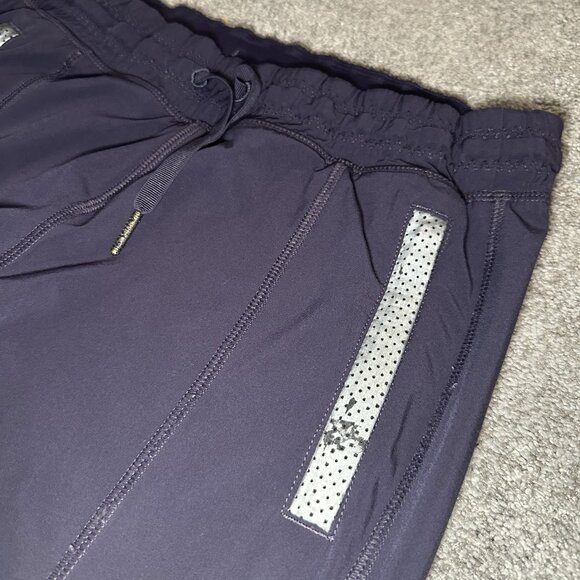 LULULEMON Track To Reality Pant II Women 2 Navy Blue Lined Reflective Jogger - Picture 2 of 14